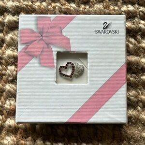 Swarovski double heart pin 2003